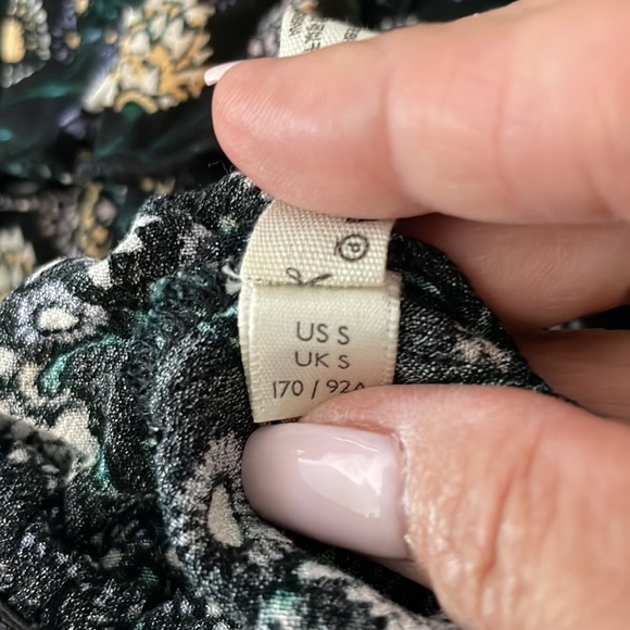 Free People She's Dainty Black Floral Print Long Sleeve Bodysuit - Picture 13 of 14